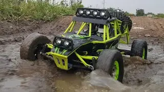 MUD BOGGING ⁉️ DAMAGED ROADS ADVENTURE - 1/12 SCALE RC CAR WLTOYS 12428