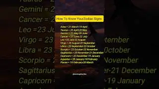 How To Know Your Zodiac Signs | Find Your True Astrology Sign Easily #Zodiac #Horoscope #Astrology
