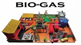 How to make Bio gas plant school project step by step ! Bio gas plant Working model for school