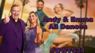 Andy Richter & Emma Slater | All Performances | #DWTS34 