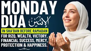 MONDAY DUA in SHA'BAN BEFORE RAMADAN | Prayers for Rizq, Financial Breakthrough, Mercy & Protection