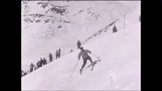 Schweizerische Skirennen in Andermatt  1934 - Slalom