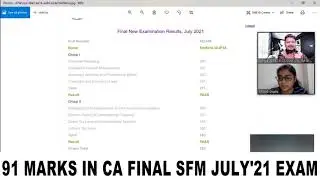 91 Marks in CA Final SFM in July 21 Exam by Shikha Gupta | How to prepare for SFM Exam | Interview