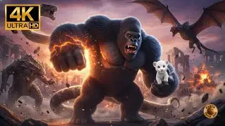 Kong SAVES Rare White Lion Cub from Giant Monsters!