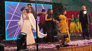 #sangeet night at wedding led wall by omkareswar video vision patnagarh