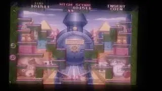 Taito F3 system running through a scaler and HDMI! - Bubble Symphony
