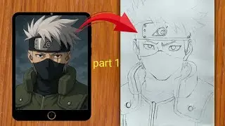 Easy Anime Drawing || How to Draw Kakashi Hatake || Naruto Drawing for beginners