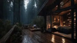 🎼 Forest Rain & Soft Jazz Magic ✨ Work, Study, Sleep, Reading Ambience for Creativity & Inspiration