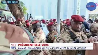 ✔🚨Pr&eacute;sidentielle 2025 : Mamady Doumbouya appelle &agrave; l&rsquo;unit&eacute; apr&egrave;s sa large victoire