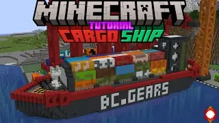 Minecraft: как построить грузовое судно / контейнеровоз -урок-