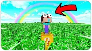 NOOB SURVIVAL in CREEPER WORLD in MINECRAFT! APOCALYPSE
