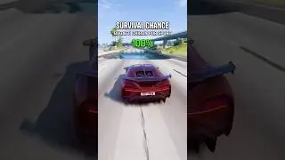 Fast Cars vs Deadly Pothole 💀 Who Wins| Crash Beam #shorts  #beamng #car #beamngdrive