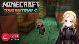 【Minecraft Tricky Trials 1】Caving, Mishaps and Explosions! 【VTUBER】
