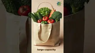 Versatile Canvas Tote Bag &ndash; Multiple Angles & Eco-Friendly Design Showcase!