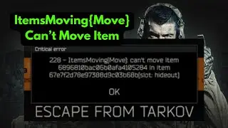 Fix Escape from Tarkov Error 228 | ItemsMoving{Move} Can’t Move Item (Critical Error Stash Guide)