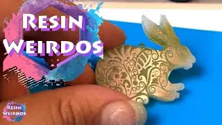 Watch Me Resin - Pretty pattern Bunny - AB Powder - Resin Ideas