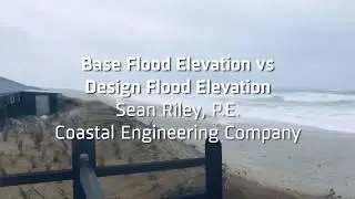 Base flood elevation vs design flood elevation