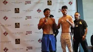 Alan Sanchez vs Saul Bustos Weigh-In At Cache Creek | Paco Presents Boxing