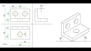 استنتاج الأيزومتري من المساقط الهندسية