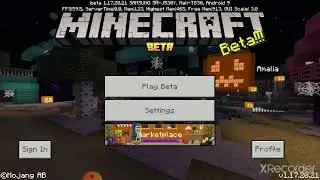 Minecraft Bedrock Edition Nether Menu Screen