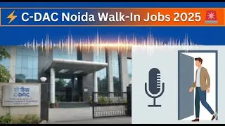 🔥 C-DAC Noida Walk-In 2025 &ndash; Big Hiring Alert!  #hiring #jobs2025 #cdac #cdacnoida