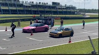 1000+HP Honda Civic vs tesla @TT ASSEN #Automadness Assen