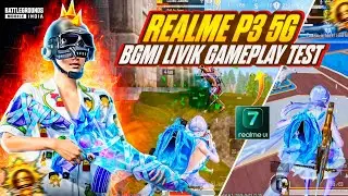 Realme p3 5g 🔥 bgmi livik gameplay test | Realme p3 bgmi 90 fps test 🔥
