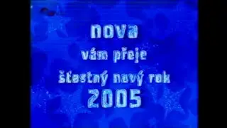 31.12.2004 a 1.1.2005 - TV Nova - Novoroční přípitek, reklamy, upoutávky, přehledy pořadů