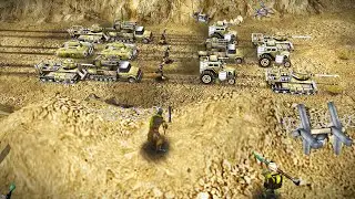 China’s Nuke Erases Juhziz’s Explosive Empire | C&C Operation Firestorm Mod - New Challenge Map