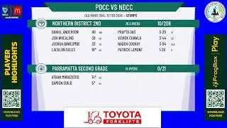 Parramatta Second Grade v Northern District 2nd