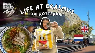 LIFE AT ERASMUS UNI ROTTERDAM | socialising & exploring the mirror museum, ghg rooftop & arcades!