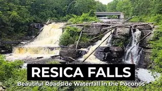 Resica&nbsp;Falls: Beautiful Roadside Waterfall in the Poconos