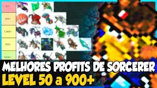 TOP 3 HUNTS PROFIT SORCERER DO LEVEL 50 AO 900+ NO TIBIA