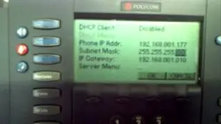 Polycom Soundpoint ip 501 DHCP settings