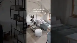1 Zimmer Wohnung richtig einrichten 🤗 #tipps
