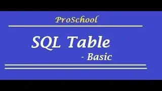 2. Table Creation - Basic