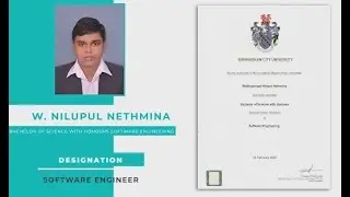 BCU Interview - Nilupul Nethmina | Java Institute Graduate | 2021