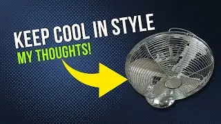 Simple Deluxe Silver 12 Inch Stand Fan. 3 Speeds + Low Noise. Keeping Cool Doesn't Have to Look Dull