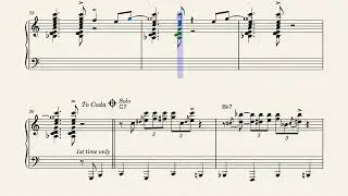 Killer Joe - composition and solo jazz piano arrangement by Benny Golson