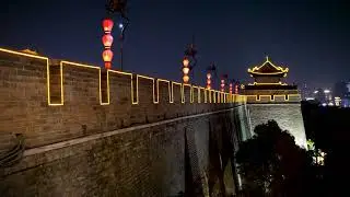 Xian Wall at Night 2025