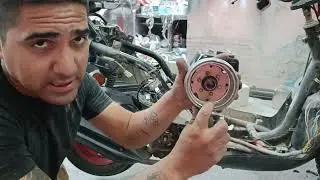 Como cambiar El estator  A motoneta ws 150 Italika |no prende| poca chispa|