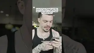 Lacy и Faze Adapt получают эту редкую карту из коробки Prizm Football за 2 тысячи долларов #faze ...