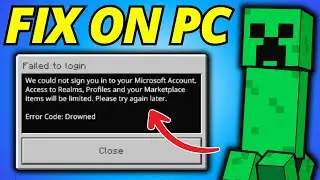 Исправление ошибки Minecraft &laquo;Утопление&raquo; на ПК (не удалось войти в систему)