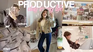 PRODUCTIVE DAY IN MY LIFE 💭💓 | Finishing EVERYTHING on my MEGA long to-do list 📋