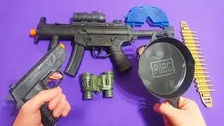 Детский полицейский набор Сковородка PUBG распаковка Children Police Set Frying Pan PUBG