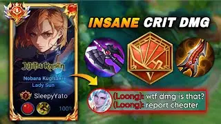 TOP 1 LADY SUN INSANE CRIT DAMAGE OBLITERATES LOONG IN FARM LANE! | LADY SUN BUILD & ARCANA