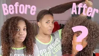 I TRIED THE WOLF CUT.. FINALLY BIG CHOPPING MY NATURAL HAIR 🥲