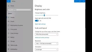Display setting