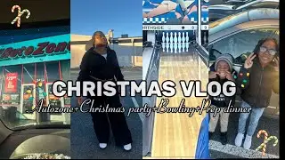 Vlogmas| Autozone+Christmas party+Bowling+Prep dinner 