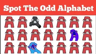 Find ODD ALPHABET LORE ONE OUT? #18 | HOW GOOD ARE YOUR EYES?